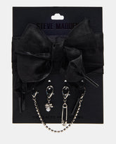SHOE LACES AND CHARMS BLACK