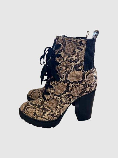 High-heeled Lace-up Bootie - SM REBOOTED - SM REBOOTED